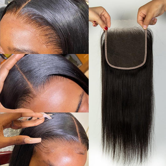 Virgin Human Hair Straight HD Lace Closure