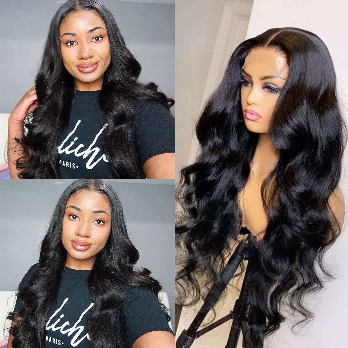 4x4 - Body Wave Lace Closure Wigs