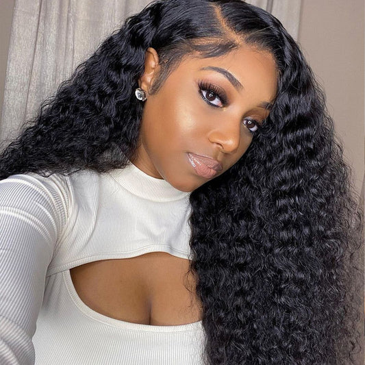 13x4 Deep Wave Lace Front Human Hair Wig