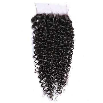 Kinky Curly Human Hair HD Lace Closure