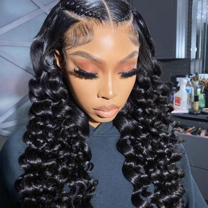 13x4 Loose Deep Wave HD/Transparent Lace Front Human Hair Wig