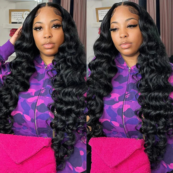 13x4 Loose Deep Wave HD/Transparent Lace Front Human Hair Wig