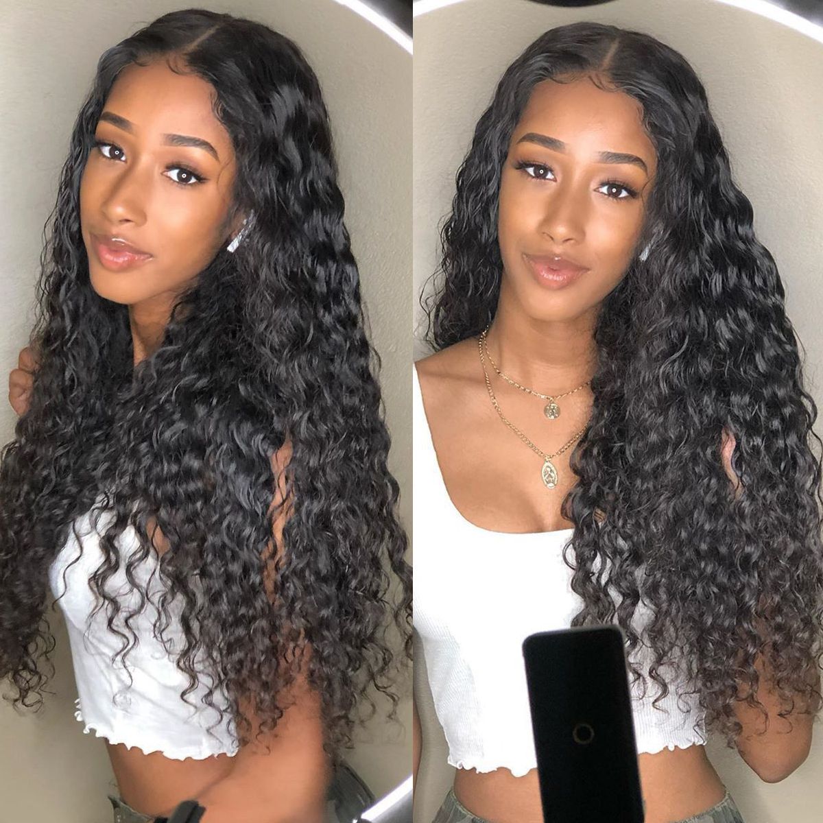 4x4 - Water Wave Lace Closure Wigs