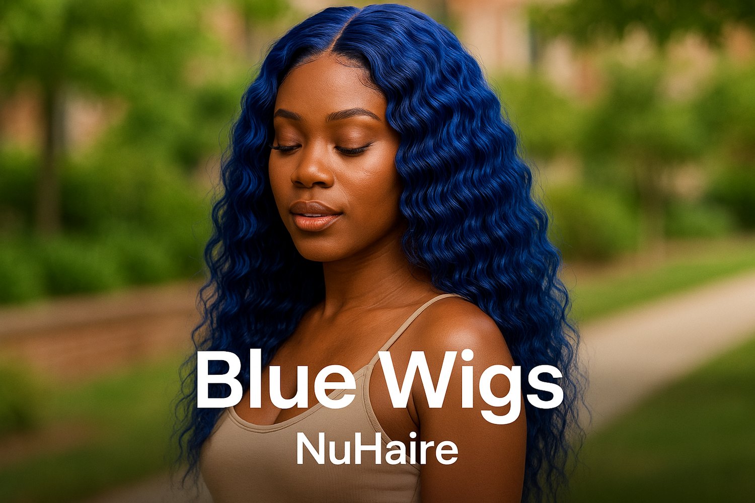 NuHaire Blue Human Hair Wigs Collection