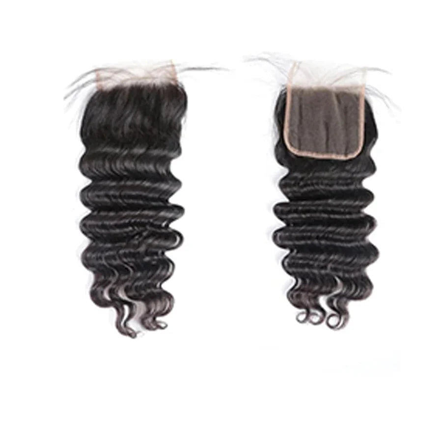 Free Part Loose Deep Wave HD Lace Closure - 100% Human Hair