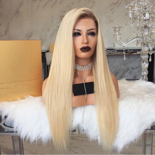 Blonde Ombre Straight Lace Front Human hair Wig