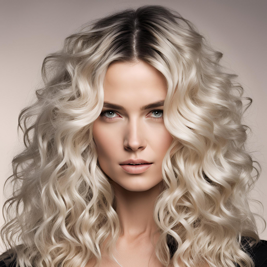 Blonde Ombre Deep Curly Human Hair Lace Front Wig