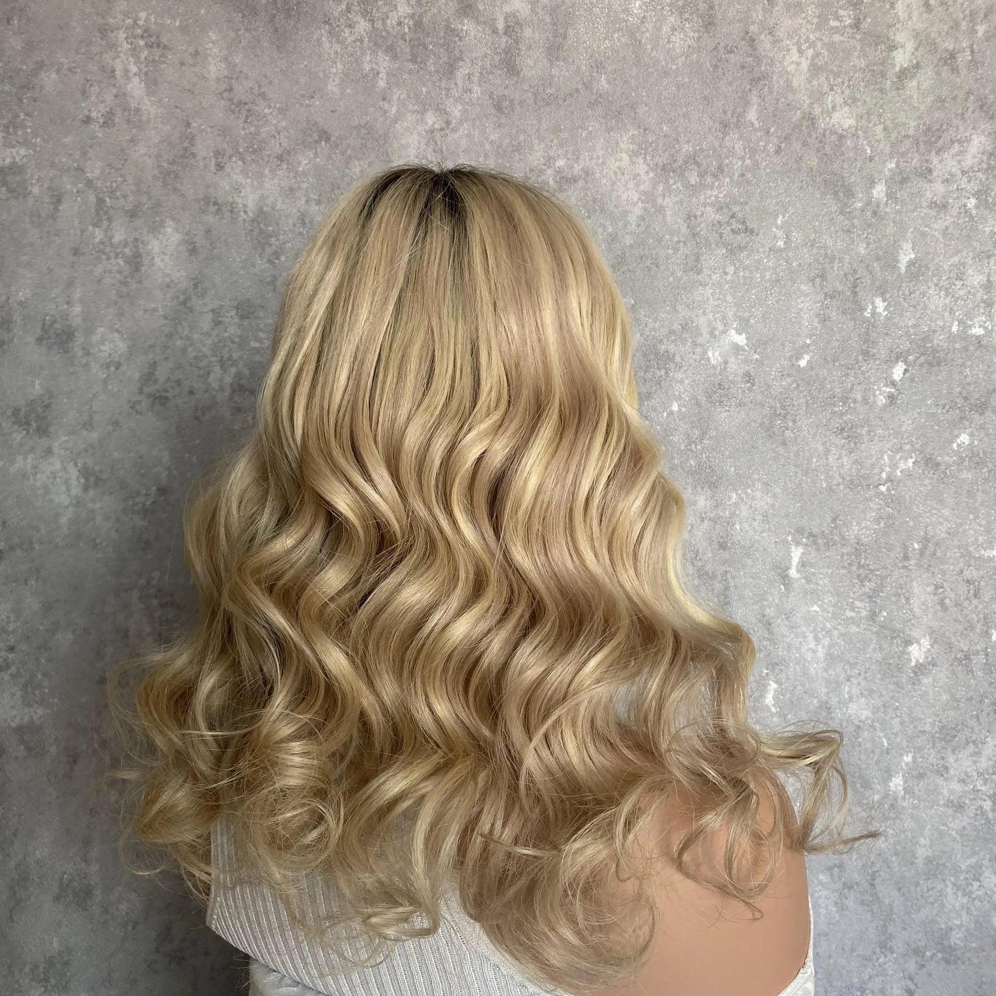 Natural Wave Sunny Blonde Balayage 13x6 Luxe European Lace Front Wig