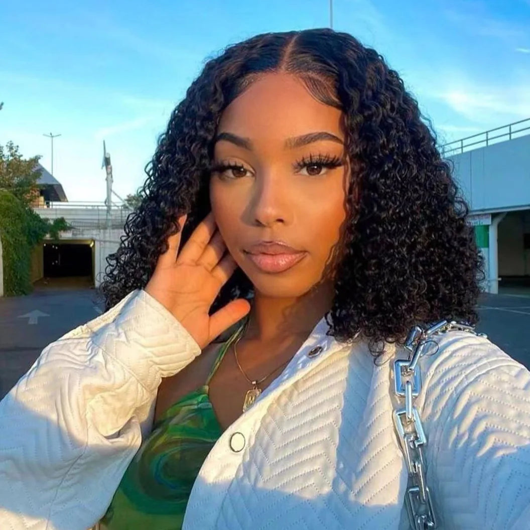 Curly 4x4 Lace Closure Human Hair Wig