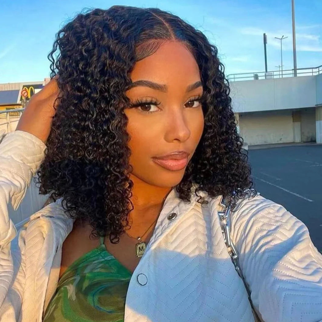 Curly 4x4 Lace Closure Human Hair Wig