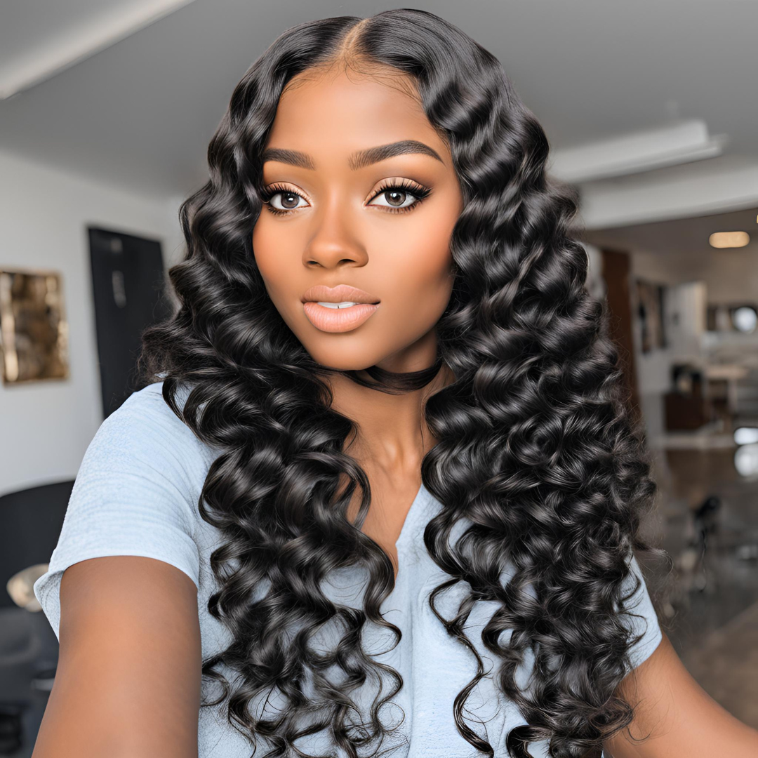 4x4 - Loose Deep Wave Lace Closure Wig