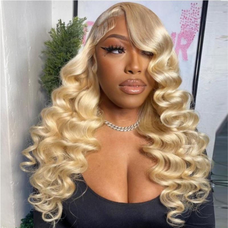 #613 Blonde Loose Deep Wave Lace Front Wigs