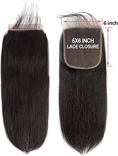 Virgin Human Hair Straight HD Lace Closure
