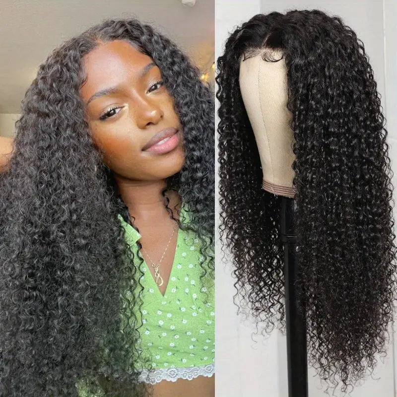 Glueless Wear & Go 16"-26" Jerry Curly HD Lace Closure Human Hair Wig