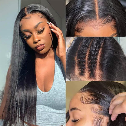 Free Part Straight HD Lace Frontal - 100% Human Hair