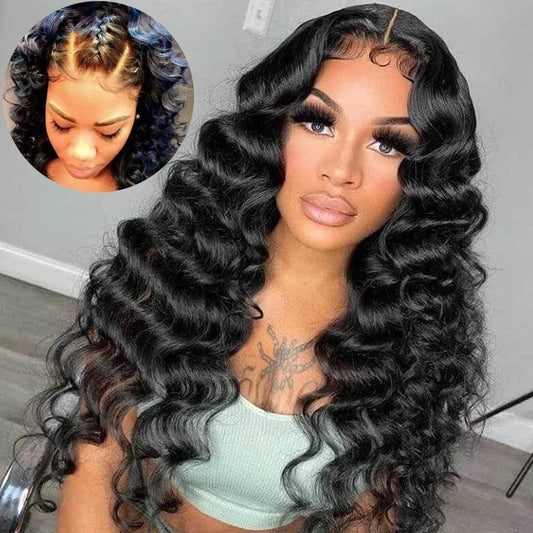 Free Part Loose Deep Wave HD Lace Closure - 100% Human Hair