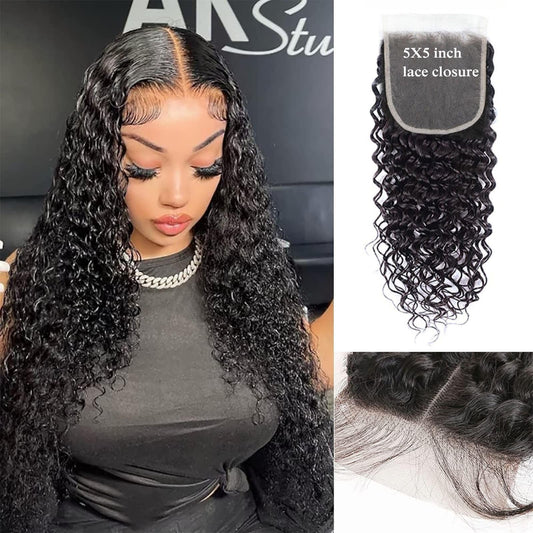 Brazilian Water Wave Ultra Thin Invisible HD Lace Closure