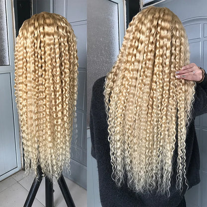 613 Blonde Deep Wave Human Hair Wig