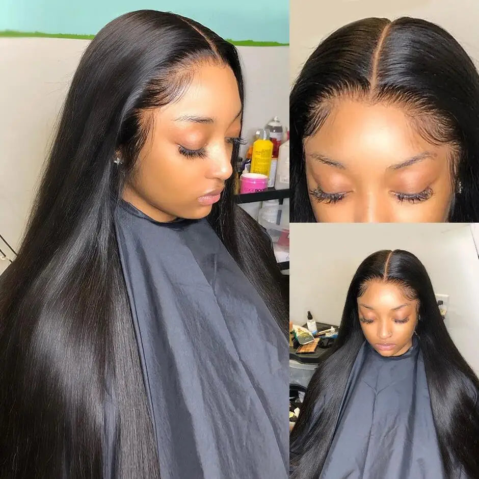 13*4 Straight Human Hair Lace Front Wig