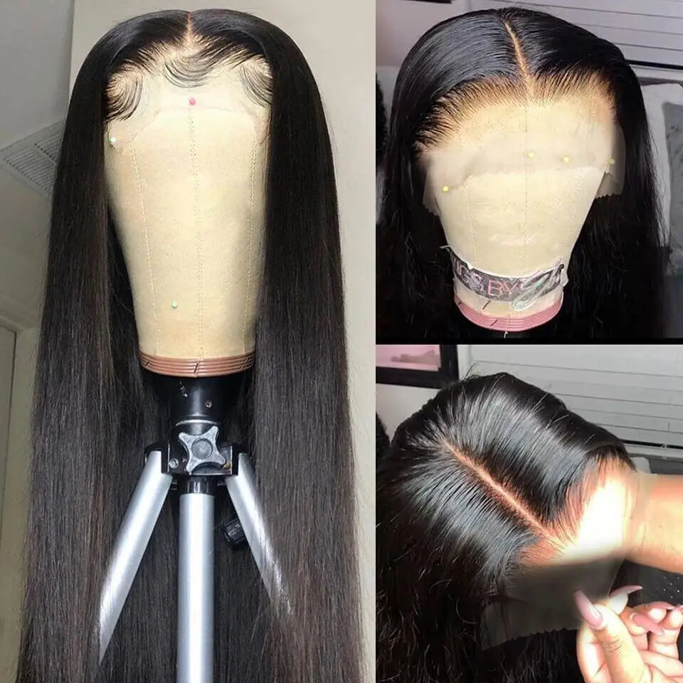 13*4 Straight Human Hair Lace Front Wig