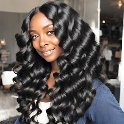 Brazilian / Indian 1 pc Loose Wave Closure Ultra Thin HD Lace