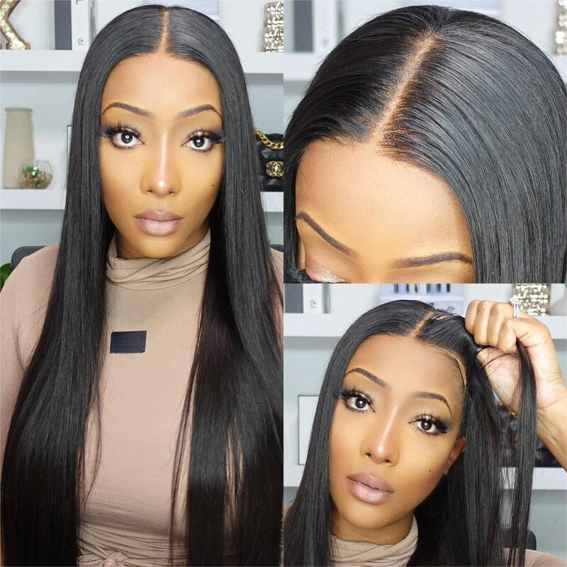 Bone Straight Ready to Wear Glueless 7x5 HD Lace Closure Human Hair Wig