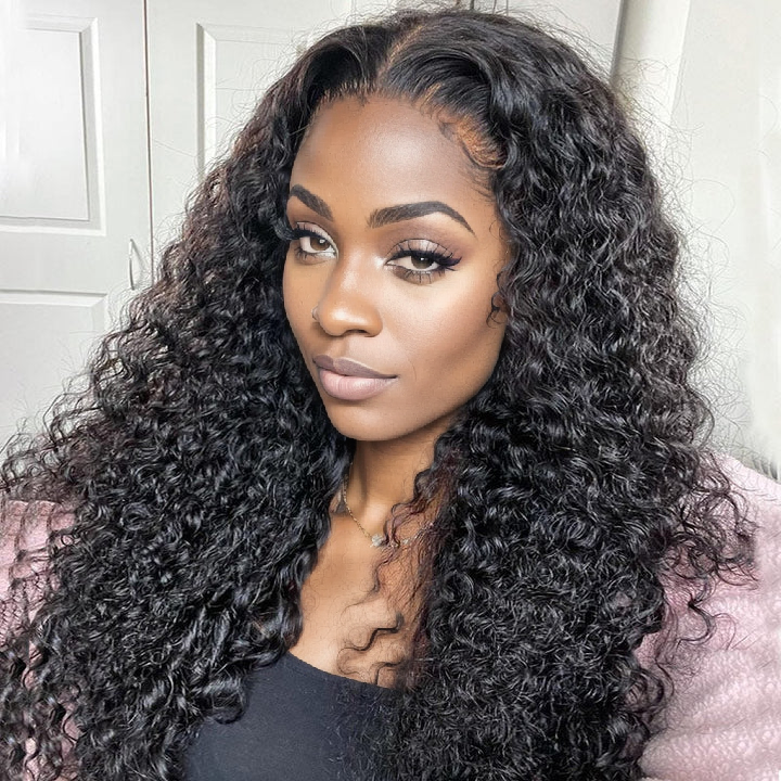 13x4 Curly Lace Front Human Hair Wig