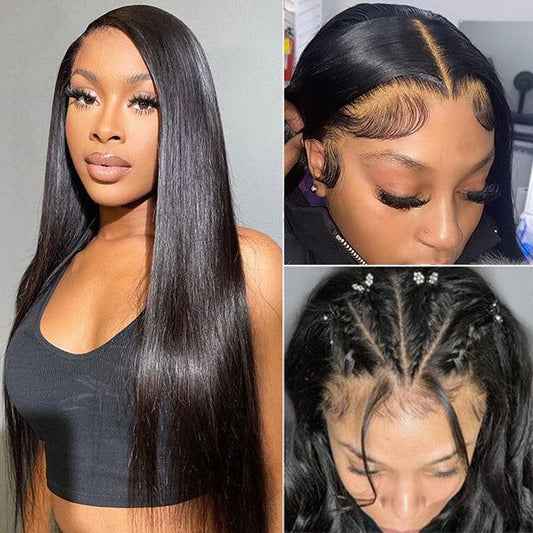 Pre-plucked 13x4 Bone Straight Lace Front Wig