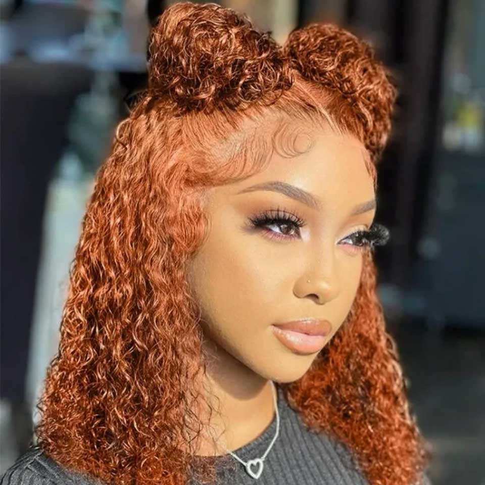 Ginger Curly Bob 13x4