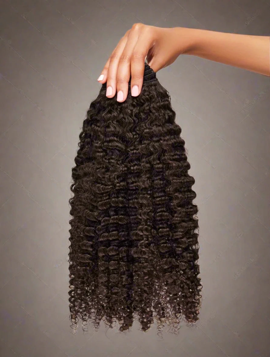 1 Pc Kinky Curly Unprocessed Human Hair Bundle