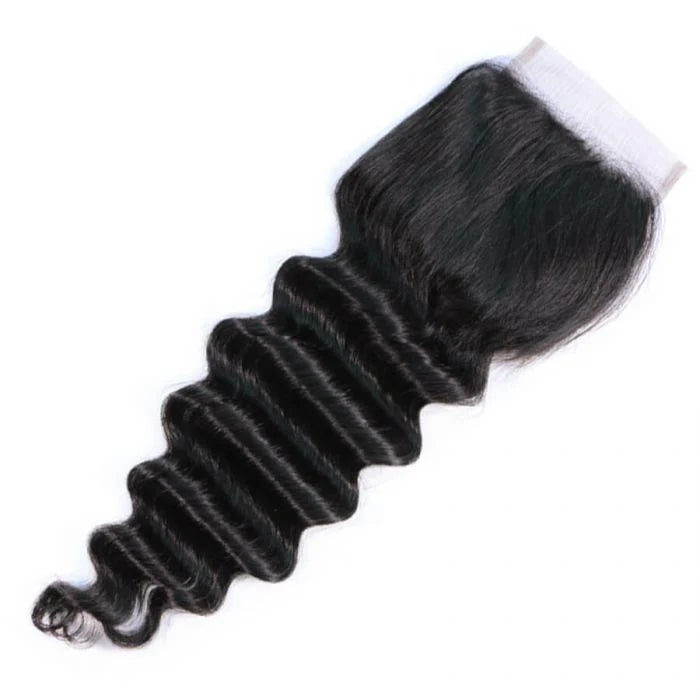 Free Part Loose Deep Wave HD Lace Closure - 100% Human Hair
