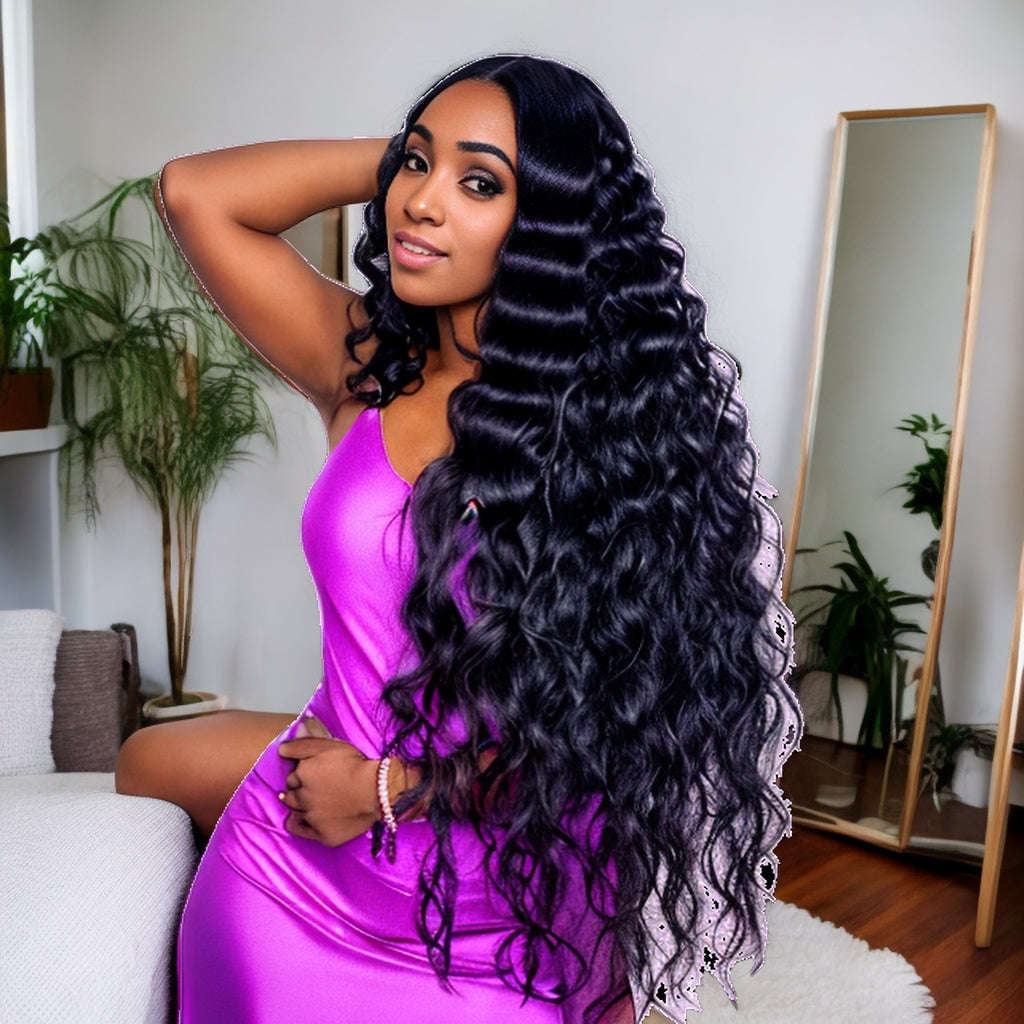 1 pc Loose Deep Wave Real HD Lace Frontal