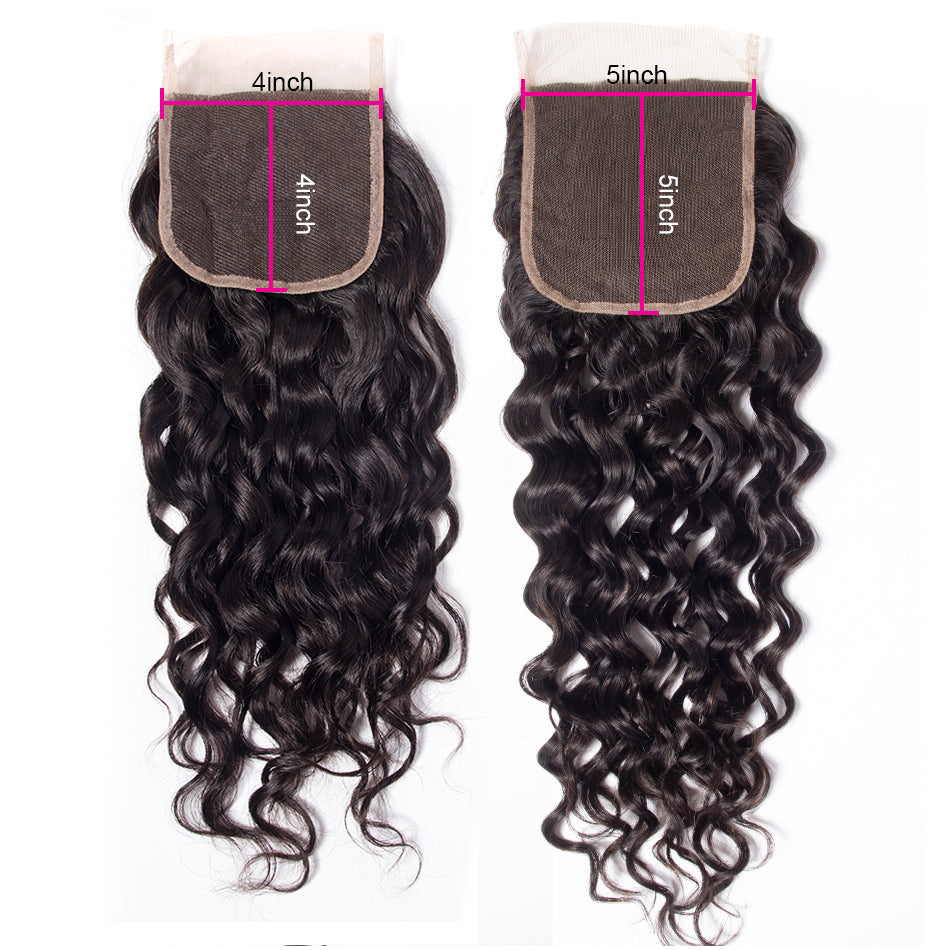 Brazilian Water Wave Ultra Thin Invisible HD Lace Closure