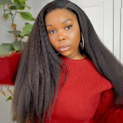 6x6 Kinky Straight Closure Lace Wigs