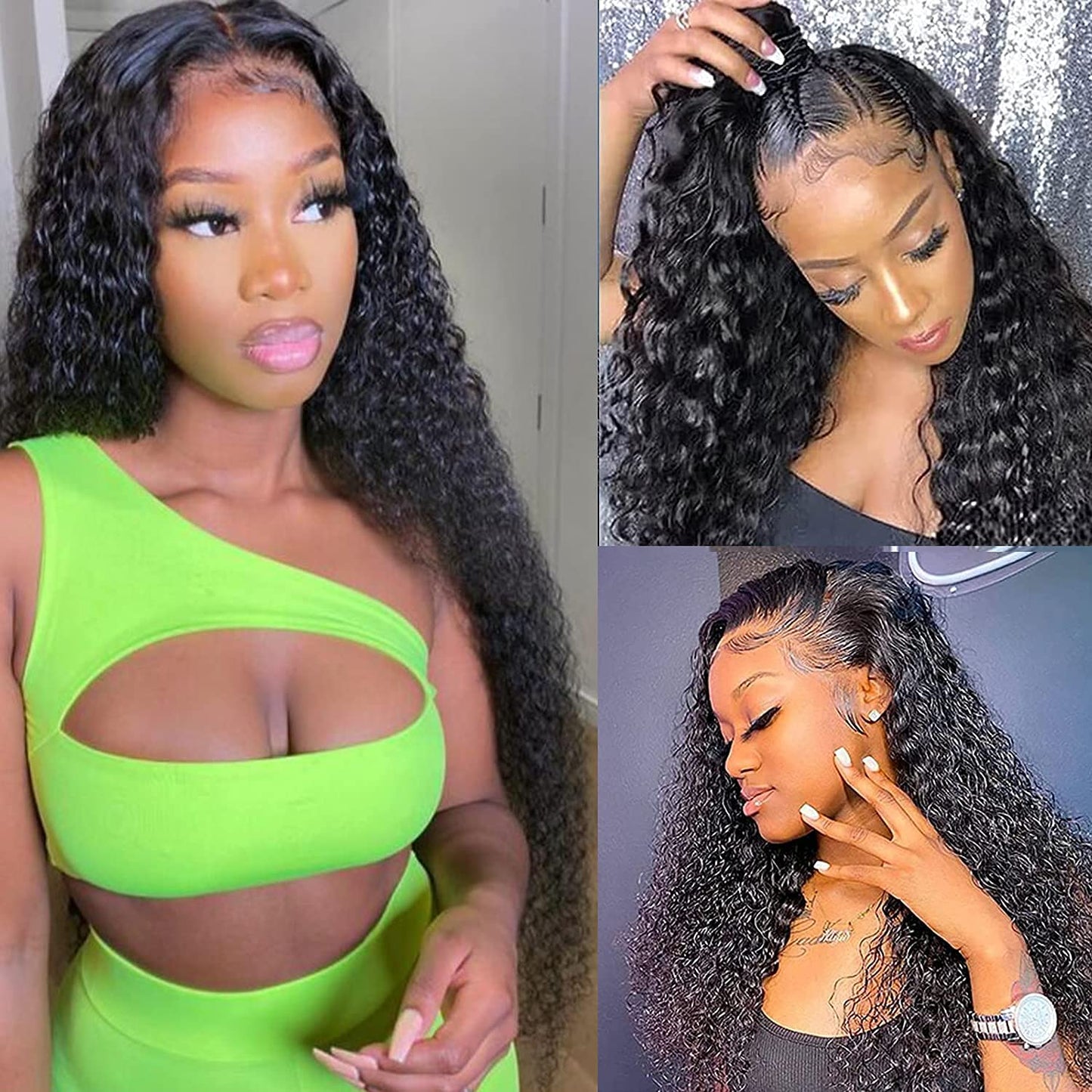 13x4 Deep Wave Lace Front Human Hair Wig