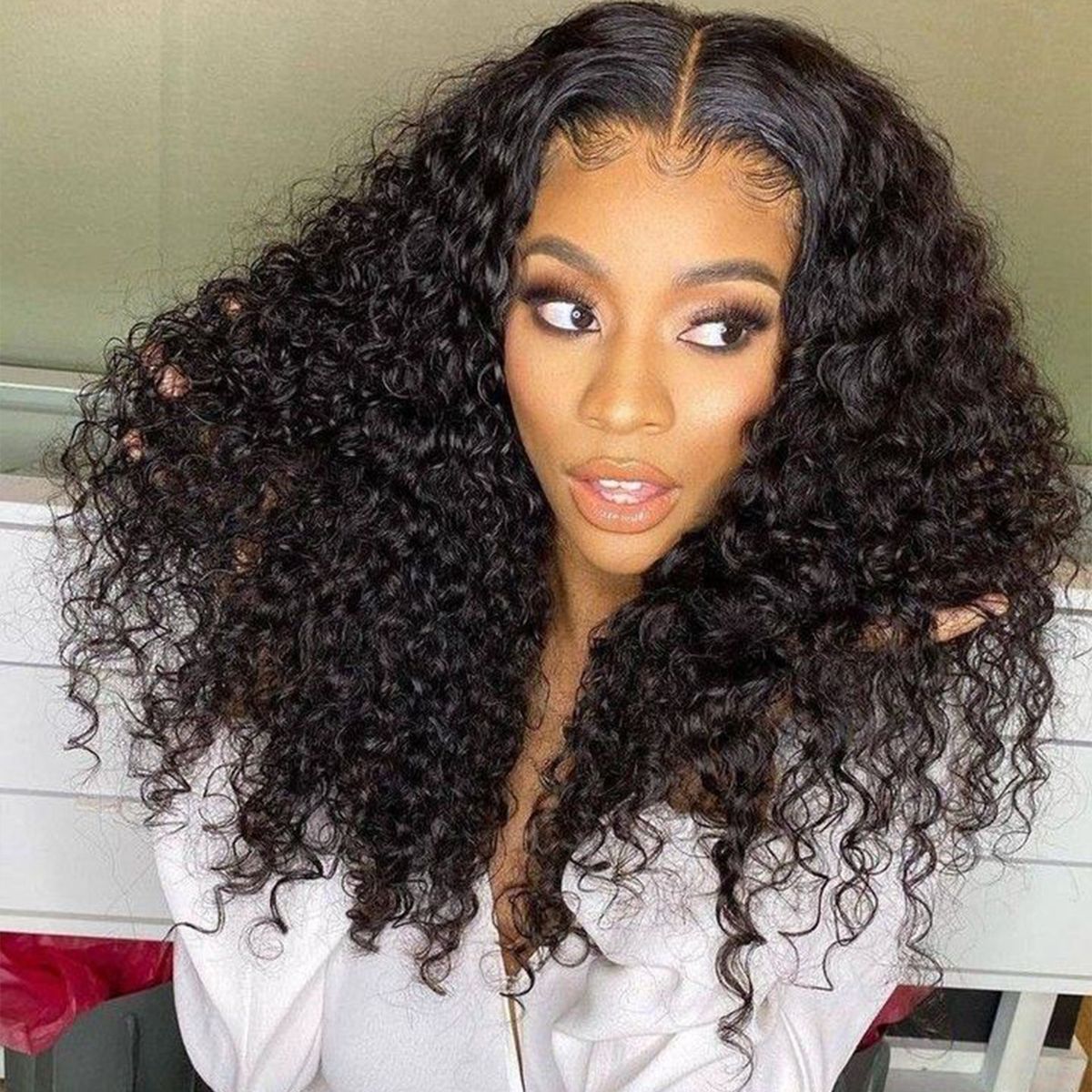 6x6 Deep Wave Closure Lace Wigs