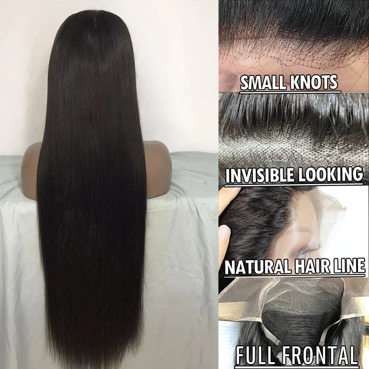 Pre-plucked 13x4 Bone Straight Lace Front Wig