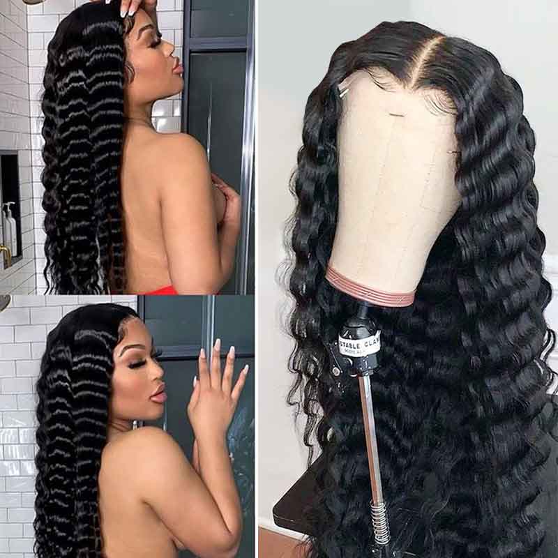 4x4 - Loose Deep Wave Lace Closure Wig