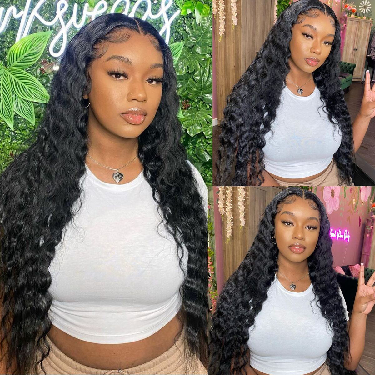 6x6 Loose Deep Wave Closure Lace Wig