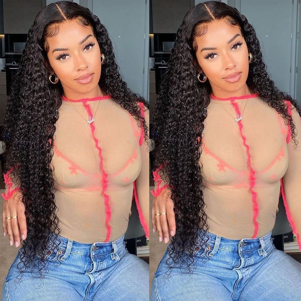 6x6 Water Wave Closure Lace Wigs