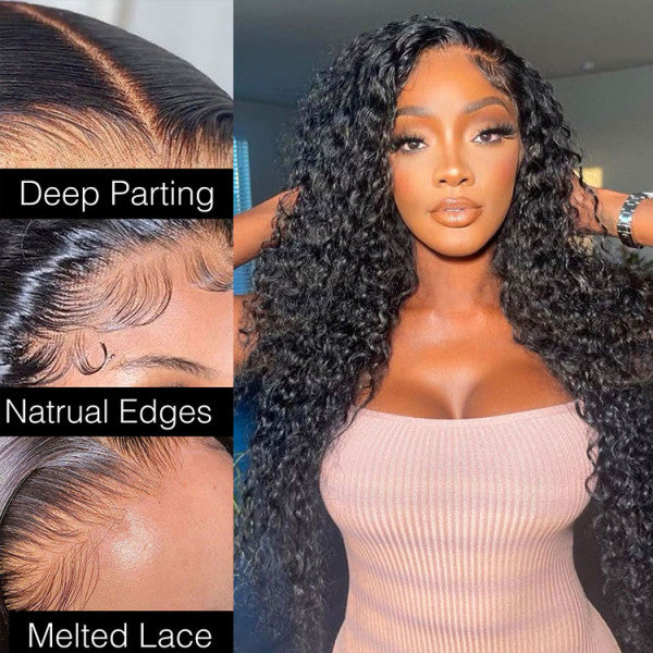 13x4 Deep Wave Lace Front Human Hair Wig